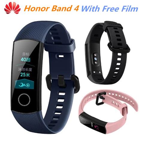 Free Film Original Huawei Honor Band 4 Smart Band Wristband Heart