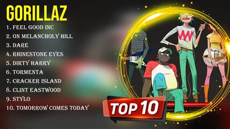 Best Songs Of Gorillaz Full Album 2024 Top 10 Songs Youtube