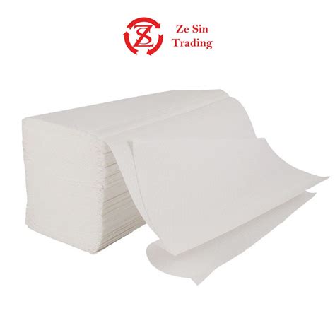 [single Pack] 200 Sheets 1ply Interfold Hand Towel Interfold Tissue Refill Pack Virgin