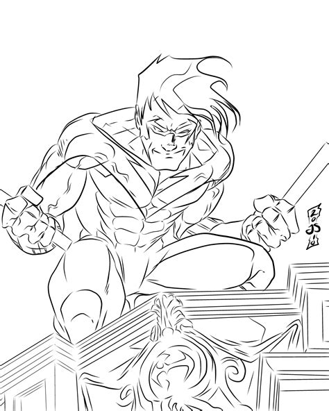 Lego Nightwing Coloring Pages