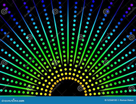 Dotted Rainbow Background Stock Vector Illustration Of Dotted 52568183