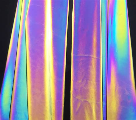 Thermal Reflective Laser Holographic Fabric Rainbow Illusion Etsy