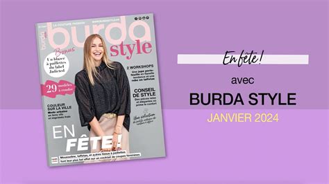 Burda Style Janvier En F Te Youtube