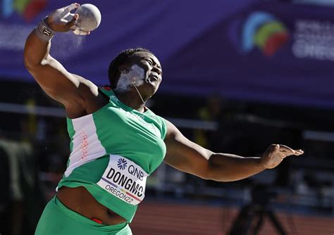 Mundiais de Atletismo Auriol Dongmo em 5 º na final do lançamento do