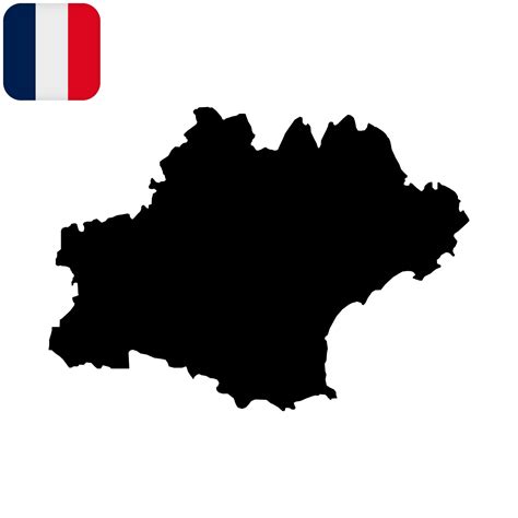 Occitanie Map Region Of France Vector Illustration Vector