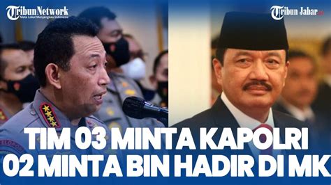 TIM GANJAR Minta Kapolri Dihadirkan Di Sidang MK Tetiba Tim Prabowo