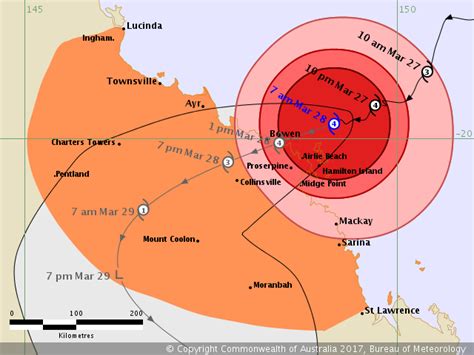 Debbie batters the Whitsundays - cyclone update - Mysailing