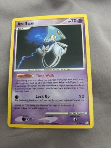 Azelf Non Holo Rare Legends Awakened Pokemon Card Values Mavin