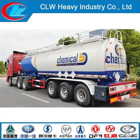 Customized 3 Axles Liquid Chemical Storage Tank Chemical Transport Acid