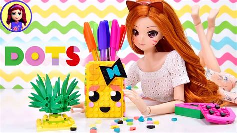 Build A Cute Kawaii Pineapple Pencil Holder Lego Dots Review Youtube