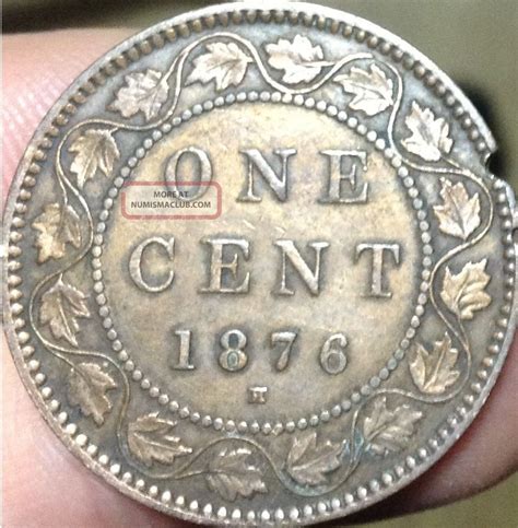 1876 H Canada Large Cent