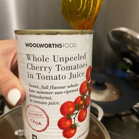 Woolworths Food Whole Unpeeled Cherry Tomatoes In Tomato Juice Reviews