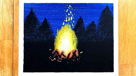 Acrylic Painting For Beginners Campfire Youtube