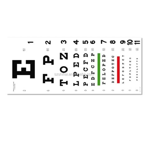 Visual Acuity Snellen Eye Chart Minga