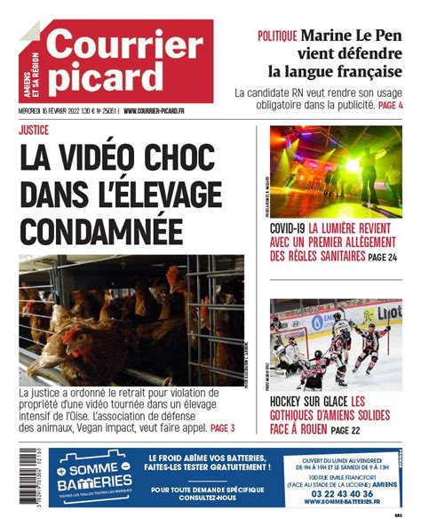 Courrier Picard N Du F Vrier T L Charger Sur Ipad