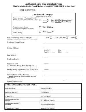 Fillable Online Law Wisc Student Employment Work Authorization Form Fax