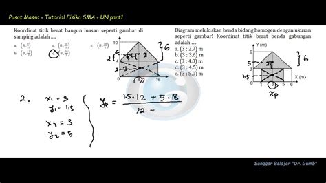 Pusat Massa Tutorial Fisika Sma Ujian Nasional 1 Youtube