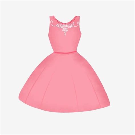 Princess Dress PNG Image, Pink Princess Dress Hand Painted Princess ...