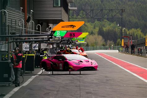A Pink Race Car Driving Down A Race Track Photo Free Stavelot Image