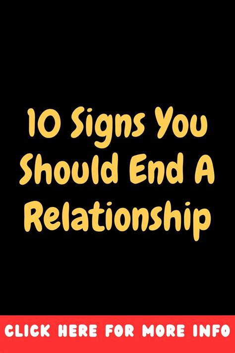 10 Signs You Should End A Relationship Artofit