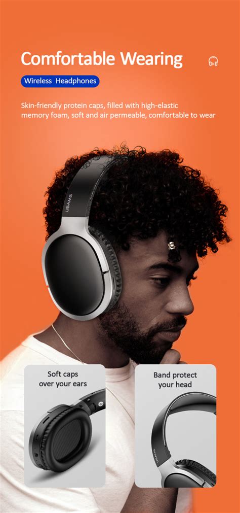 USAMS US-YN001 Wireless Noise Cancelling Headphones - YN Series ...