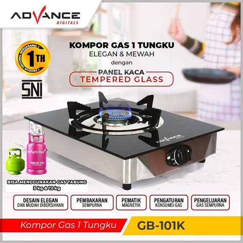 Jual Advance Kompor Gas Kaca Tungku Gb K Tempered Glass Gb K