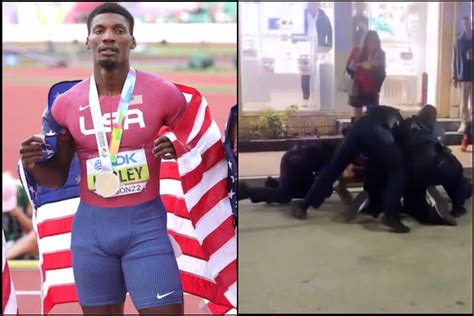 Cops Tase And Beat Up Olympic Medalist Fred Kerley BlackSportsOnline