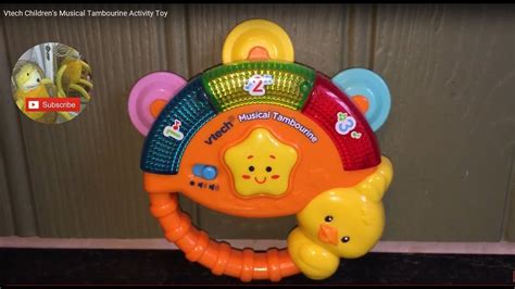 V Tech Childrens Musical Tambourine Activity Toy Youtube