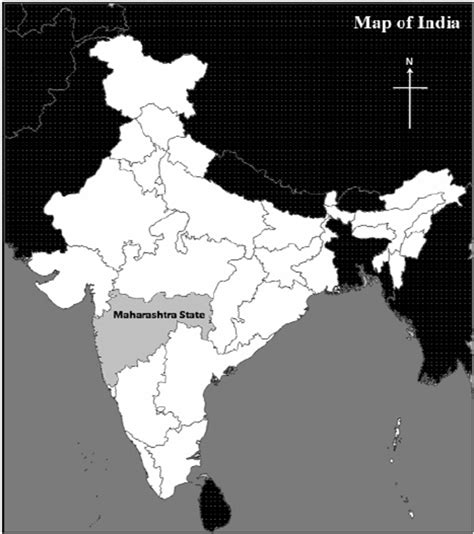 Map of India showing Maharashtra State. | Download Scientific Diagram