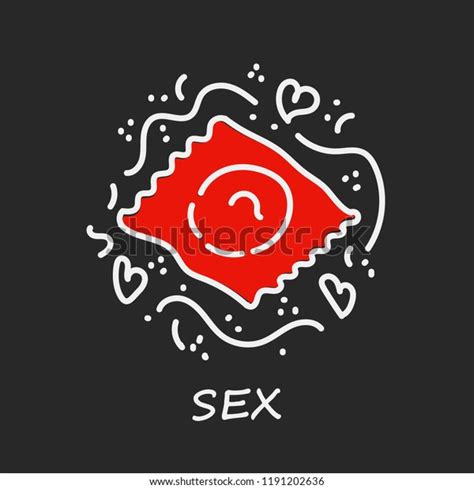 Symbol Condom Protection Vector Illustration Sex Stock Vector Royalty Free