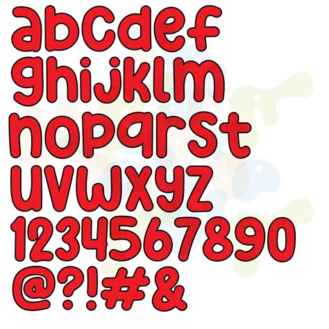 School Letters & Numbers PNG, Back to School PNG Letters, School Letters, 10 Styles of Letters ...