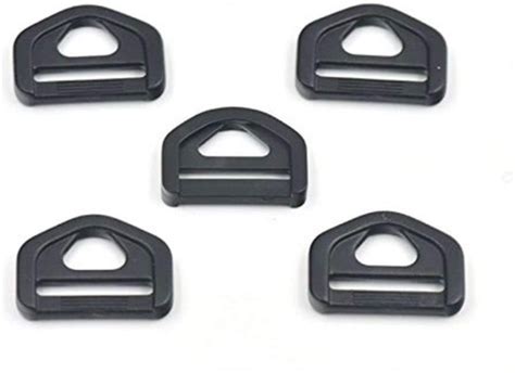 100 Pcs Plastic Adjuster Triangle With Bar Swivel Clip 1 25mm D Ring Buckle For Ebay