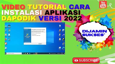 Video Tutorial Cara Instal Aplikasi Dapodik Versi Dijamin Sukses