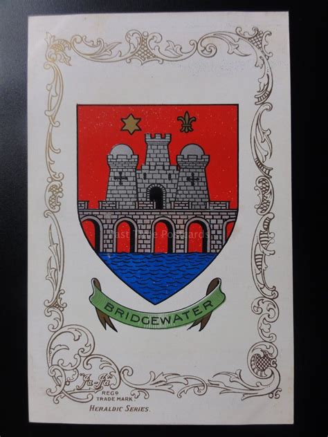 Somerset Bridgewater Heraldic Coat Of Arms C1905 Pub By Ja Ja Ebay