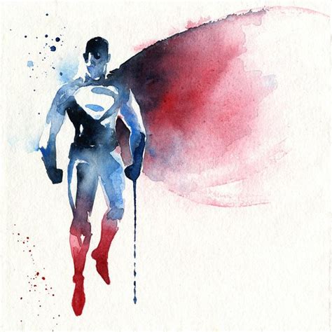 DC Marvel Superheroes Watercolor Fan Art Dark Vador Dessin Art De