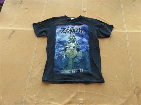 Large 00s Rob Zombie Tour Shirt Vintage Heavy Metal Rock T Shirt