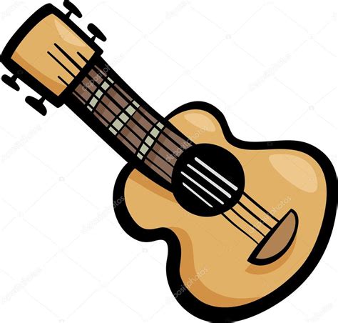 Clip de guitarra ilustración de dibujos animados vector gráfico