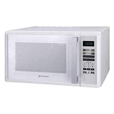 Emerson 1.1 CU. FT. 1000 Watt, Touch Control, White Microwave Oven ...