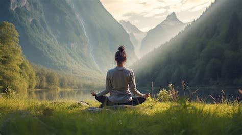 Premium Photo Nature Yoga Outdoor Meditation