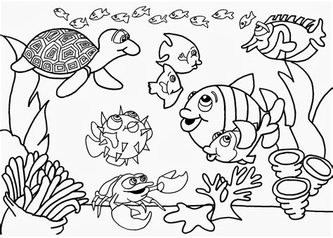 Desenho De Animais No Fundo Do Mar Para Colorir Minha Miss O Em Educar