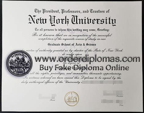 Buy New York University Fake Diploma Buy NYU Degree Online