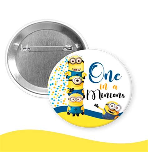 Minionspins Buttonsminions Birthday Partyminions Etsy