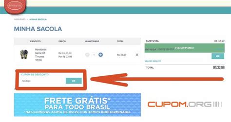 Cupom De Desconto Havaianas Janeiro C Digo Promocional