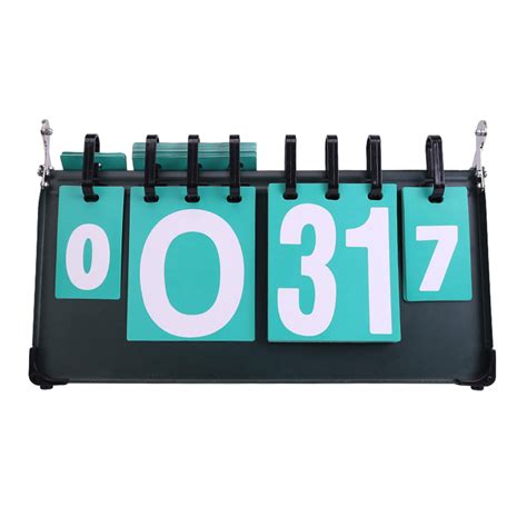 Baoblaze Flip Number Score Board Manual Scoreboard For Games Badminton