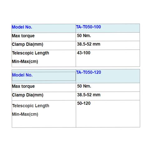 Telescopic Torque Arm Stand TA T050 100 Express Assembly Products