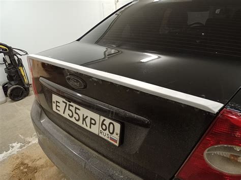 Лип спойлер (лезвие) форд фокус 2 рестайлинг — Ford Focus Sedan II, 1,8 ...