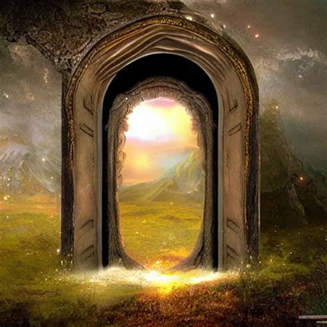 Beautiful Matte Painting Of The Doorway To Another Stable Diffusion