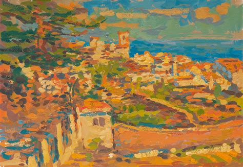 Cat 3505 Villa De Franco Do Campo Azores Last Day Gouache 7 X 11