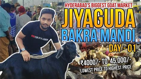 HYDERABAD JIYAGUDA BAKRA MANDI 2024 Hyderabad Bakra Market Fun