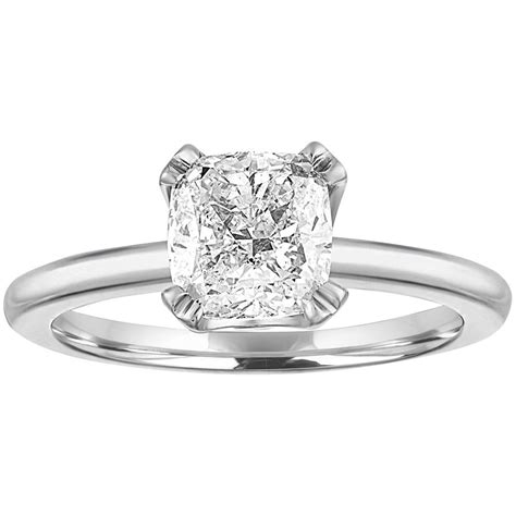 Gia Certified 1 70 Carat G Vs1 Cushion Diamond Solitaire Gold